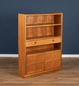 Retro Teak 1960s Nathan Squares Tall Bookcase