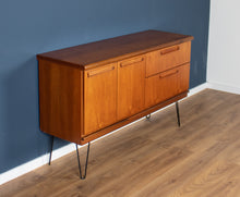 Load image into Gallery viewer, Retro Teak 1960s Meredew Mid Century Sideboard On Hairpin Legs