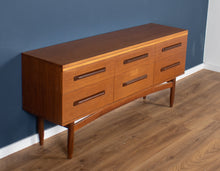 Load image into Gallery viewer, Retro Teak 1960s William &amp; Lawrence 6 Drawer Chest Sideboard