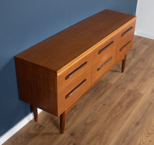 Retro Teak 1960s William & Lawrence 6 Drawer Chest Sideboard