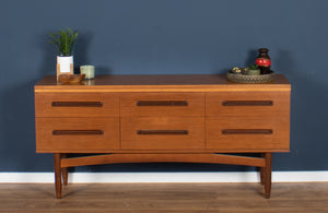 Retro Teak 1960s William & Lawrence 6 Drawer Chest Sideboard