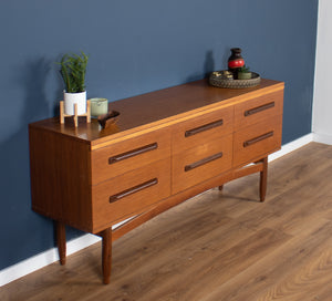 Retro Teak 1960s William & Lawrence 6 Drawer Chest Sideboard