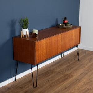 Retro Teak 1960s G Plan Form Five Sideboard On Hairpin Legs