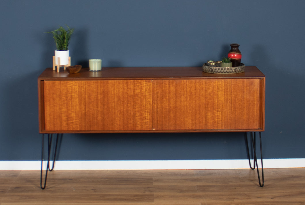 Retro Teak 1960s G Plan Form Five Sideboard On Hairpin Legs