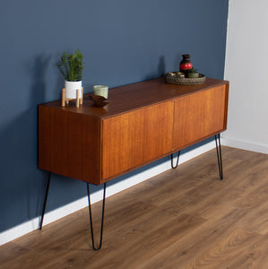 Retro Teak 1960s G Plan Form Five Sideboard On Hairpin Legs