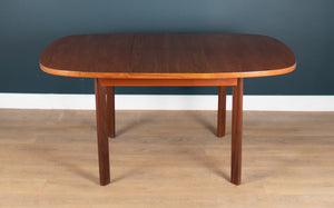 Retro Teak 1960s Danish Style Dining Table & Four Chairs