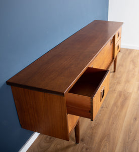 Retro Teak 1960s Long Bath Cabinet Makers Sideboard BCM