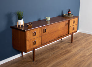 Retro Teak 1960s Long Bath Cabinet Makers Sideboard BCM