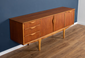 Retro 1960s Teak Jentique Mid Century Sideboard With Folded Handles