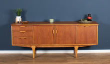 Load image into Gallery viewer, Retro 1960s Teak Jentique Mid Century Sideboard With Folded Handles