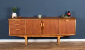 Retro 1960s Teak Jentique Mid Century Sideboard With Folded Handles