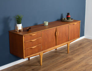 Retro 1960s Teak Jentique Mid Century Sideboard With Folded Handles