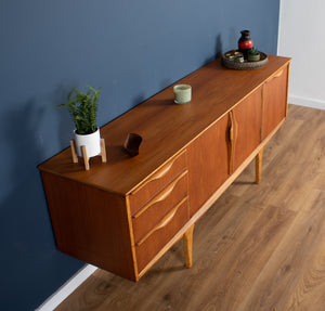 Retro 1960s Teak Jentique Mid Century Sideboard With Folded Handles