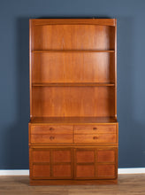 Load image into Gallery viewer, Retro Teak 1960s Nathan Squares Tool Bookcase Dresser