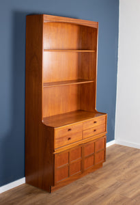 Retro Teak 1960s Nathan Squares Tool Bookcase Dresser