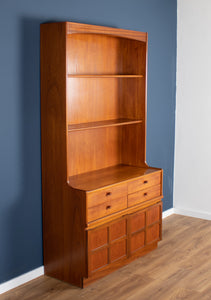 Retro Teak 1960s Nathan Squares Tool Bookcase Dresser