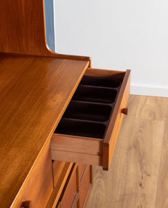 Retro Teak 1960s Nathan Squares Tool Bookcase Dresser