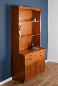 Retro Teak 1960s Nathan Squares Tool Bookcase Dresser