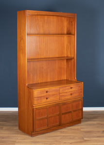 Retro Teak 1960s Nathan Squares Tool Bookcase Dresser