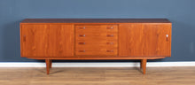 Load image into Gallery viewer, Retro Teak Danish 1960s Long Mid Century Sideboard By Clausen &amp; Søn Denmark