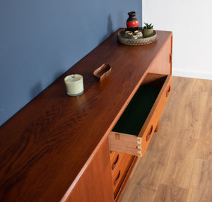 Retro Teak Danish 1960s Long Mid Century Sideboard By Clausen & Søn Denmark