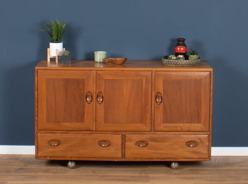 Vintage Retro Ercol Windsor Blonde Elm Sideboard Model 468