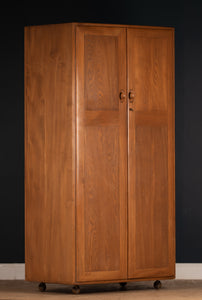 Retro 1960s Ercol Blonde Elm Windsor Wardrobe