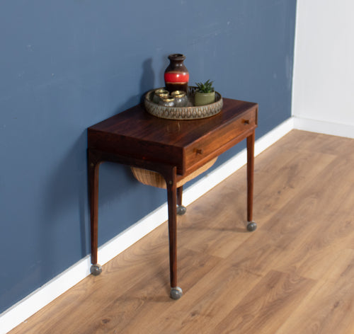 Danish Rosewood Sewing Table By Severin Hansen For Haslev Moelsnedkeri