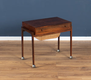 Danish Rosewood Sewing Table By Severin Hansen For Haslev Moelsnedkeri