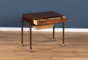 Danish Rosewood Sewing Table By Severin Hansen For Haslev Moelsnedkeri