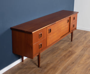 Retro Teak 1960s Long Bath Cabinet Makers Sideboard BCM