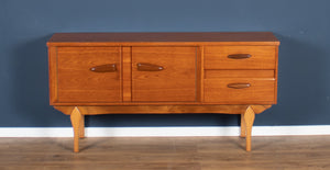 Retro Teak 1960s Short Jentique Rare Mid Century Sideboard