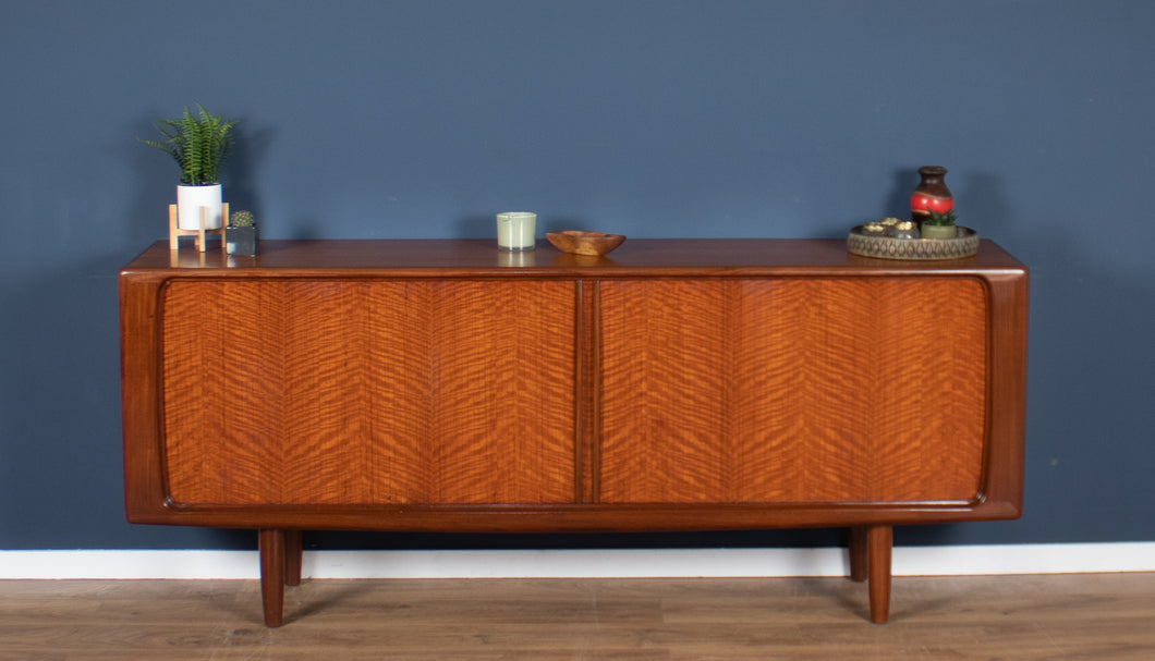 Retro Danish Mid Century 1960s Tambour Door Sideboard By Bernhard Pedersen & Son