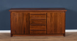 Retro Rosewood Danish Long Sideboard By Skovby