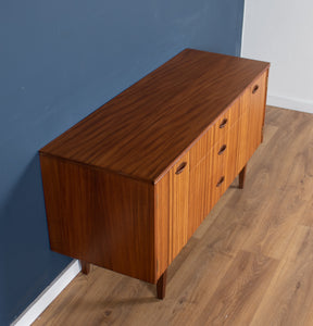 Retro 1960s Teak & Zebrano Short Sideboard By EON Elliots Of Newbury TV Cabinet