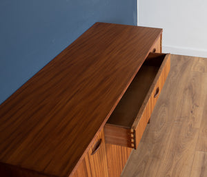 Retro 1960s Teak & Zebrano Short Sideboard By EON Elliots Of Newbury TV Cabinet