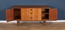 Load image into Gallery viewer, Retro 1960s Teak &amp; Zebrano Short Sideboard By EON Elliots Of Newbury TV Cabinet