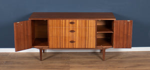 Retro 1960s Teak & Zebrano Short Sideboard By EON Elliots Of Newbury TV Cabinet