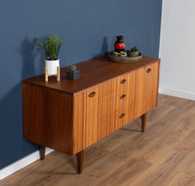 Load image into Gallery viewer, Retro 1960s Teak &amp; Zebrano Short Sideboard By EON Elliots Of Newbury TV Cabinet