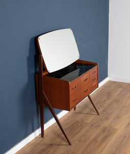 Retro Teak 1960s Mid Century Daish Dressing Table Vanity Unit