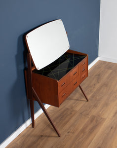 Retro Teak 1960s Mid Century Daish Dressing Table Vanity Unit