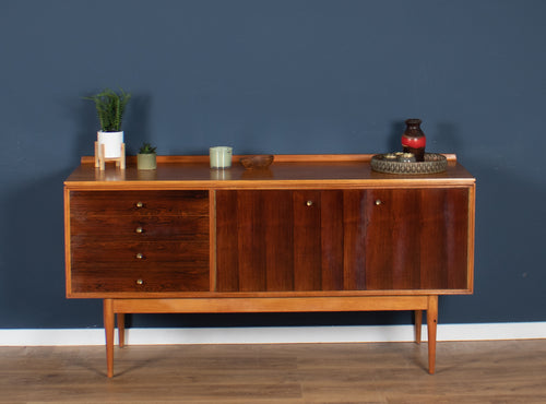 Retro Mid Century 1960s Robert Heritage Archie Shine Short Teak & Rosewood Sideboard