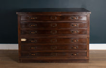 Load image into Gallery viewer, Vintage 1920s British Oak Plan Chest , Architects  Drawing Chest Architects