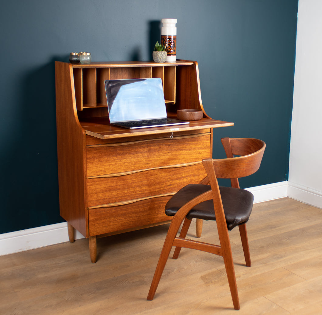 Retro Teak 1960s Sutcliffe of Todmorden Bureau Writing Desk