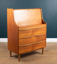 Load image into Gallery viewer, Retro Teak 1960s Sutcliffe of Todmorden Bureau Writing Desk