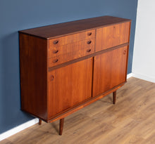 Load image into Gallery viewer, Retro Teak 1960s Danish Mid Centry Highboard Sideboard