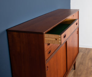 Retro Teak 1960s Danish Mid Centry Highboard Sideboard