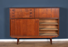 Load image into Gallery viewer, Retro Teak 1960s Danish Mid Centry Highboard Sideboard