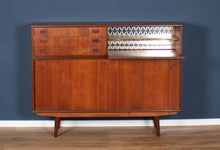 Load image into Gallery viewer, Retro Teak 1960s Danish Mid Centry Highboard Sideboard