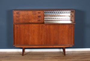 Retro Teak 1960s Danish Mid Centry Highboard Sideboard